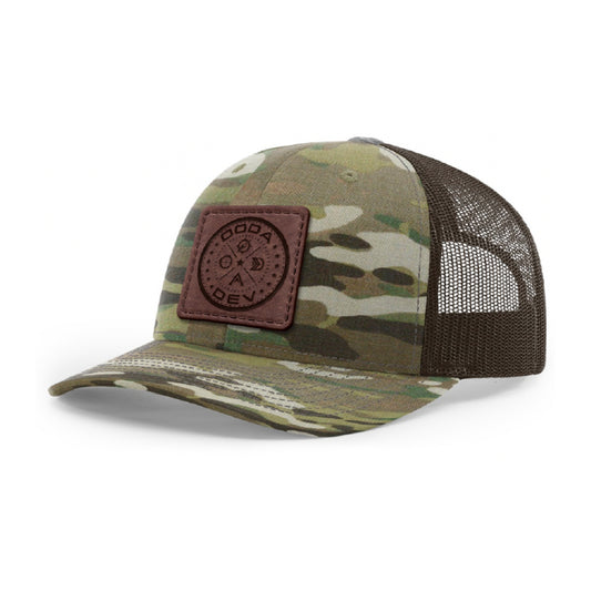 DEVLOOP Premium Leather Patch Snapback Hat