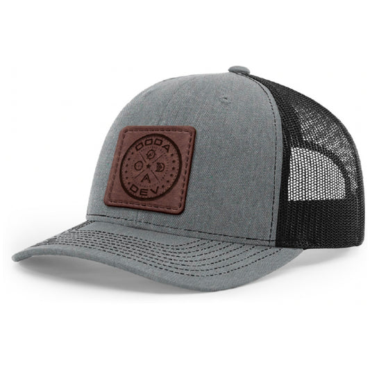 DEVLOOP Premium Leather Patch Snapback Hat