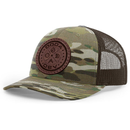DEVLOOP Premium Leather Patch Snapback Hat