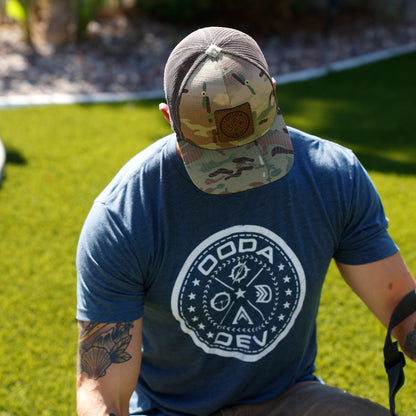 DEVLOOP Premium Leather Patch Snapback Hat