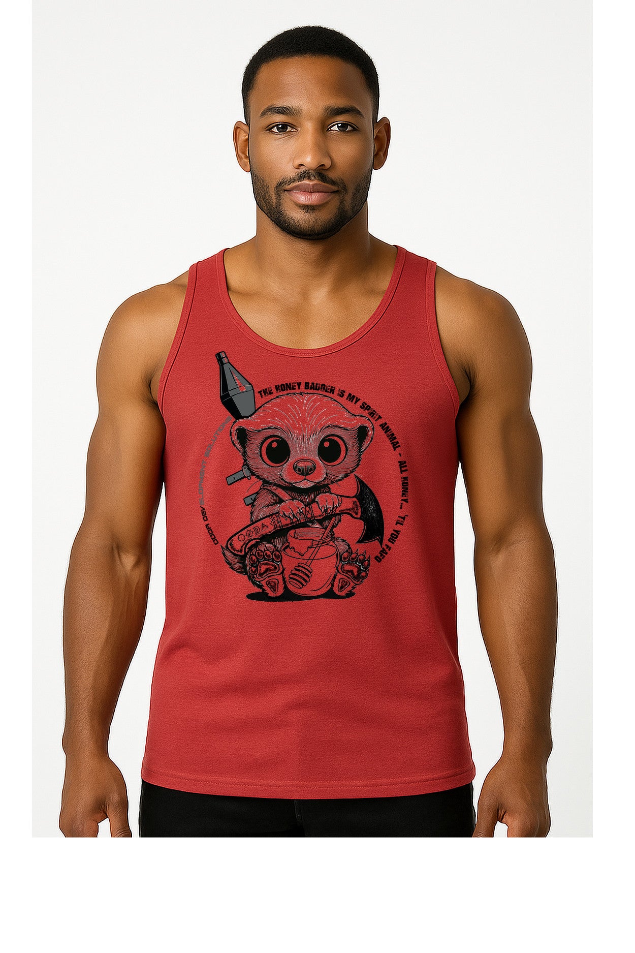 Honey Badger Is My Spirit Animal Tank - Mens