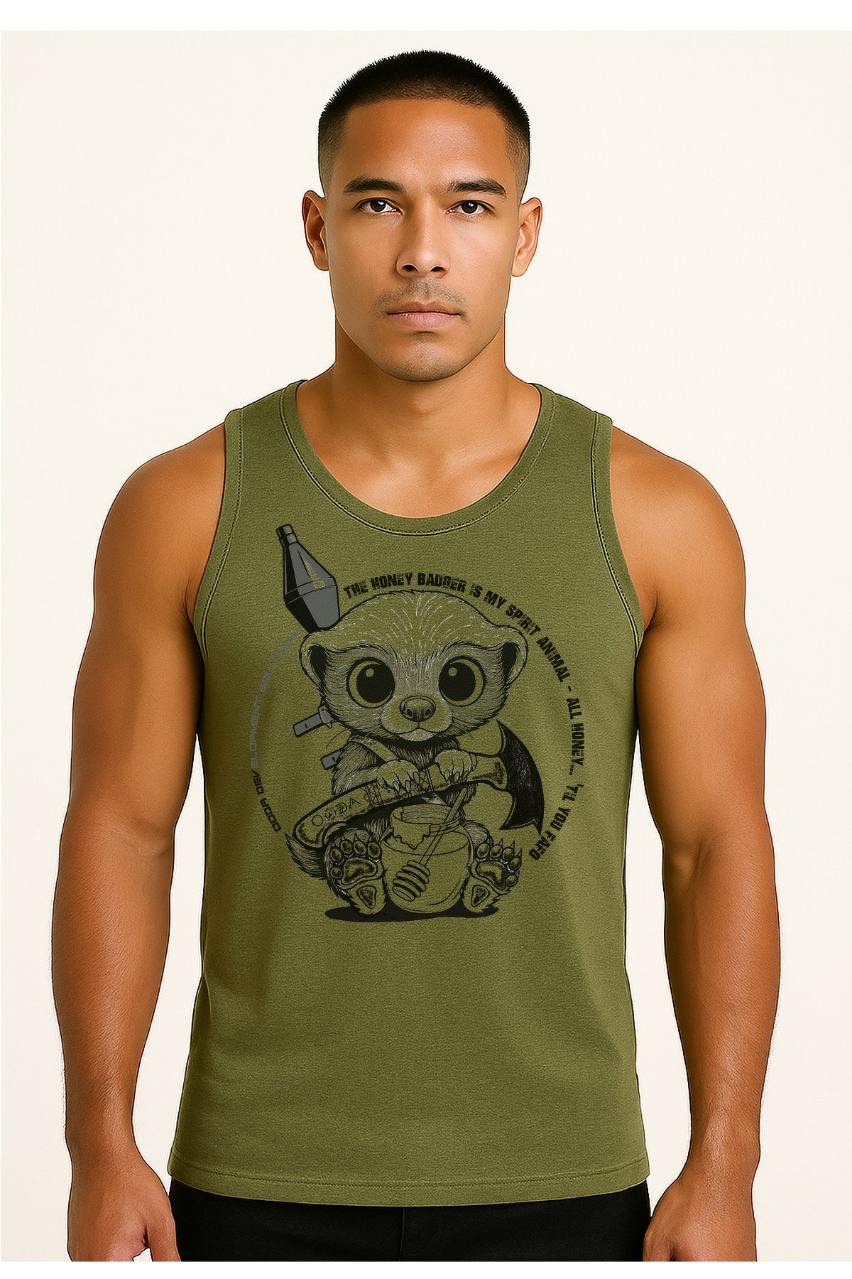 Honey Badger Is My Spirit Animal Tank - Mens