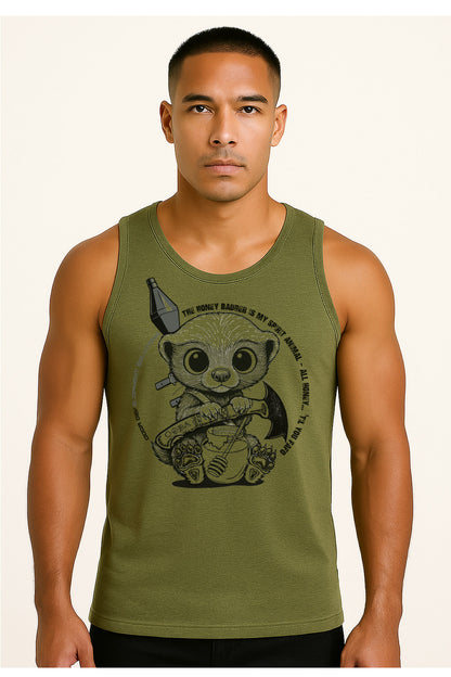 Honey Badger Is My Spirit Animal Tank - Mens