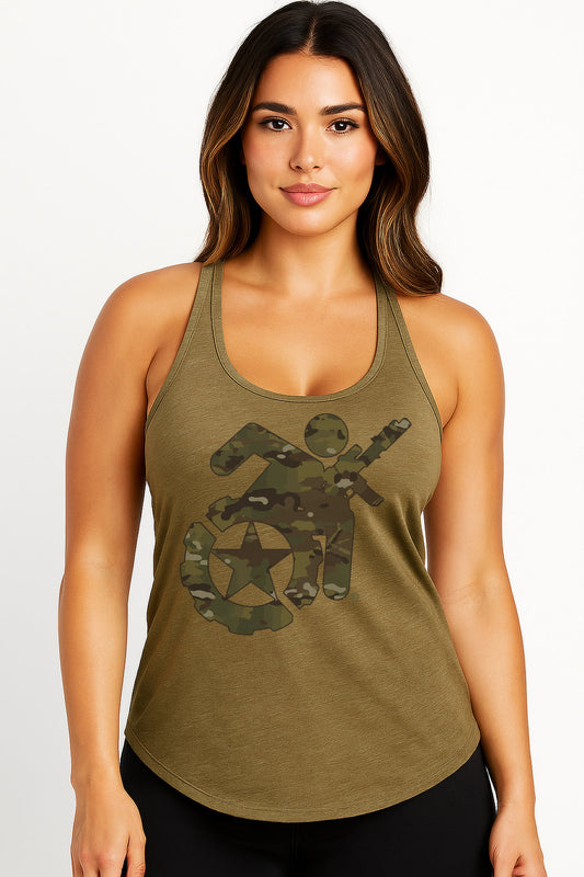 LIMITED EDITION - Relentless Adaptive Veteran (RAV) Racerback Tank - Womens