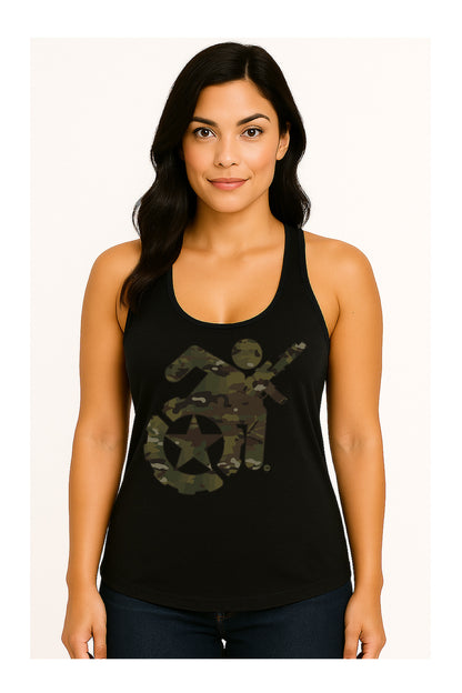 LIMITED EDITION - Relentless Adaptive Veteran (RAV) Racerback Tank - Womens